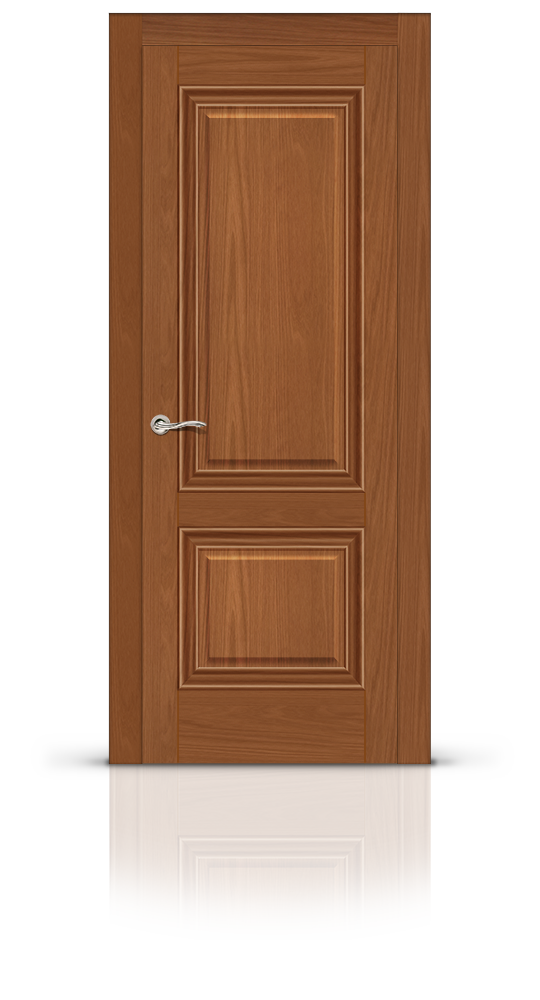 Межкомнатная дверь Элеганс-1 остекленная американский орех 14589