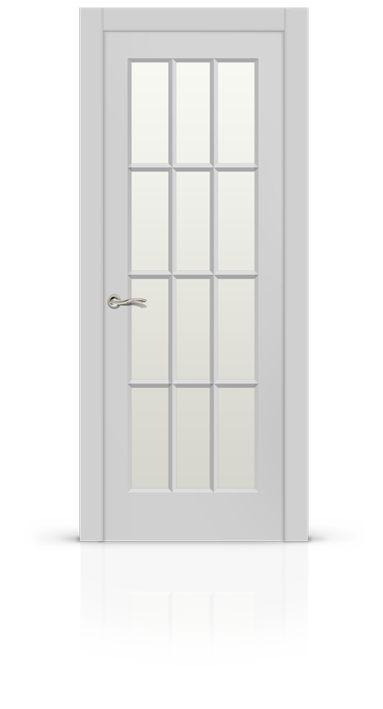 Межкомнатная дверь Олимп-2 остекленная эмаль ral 7047 22993