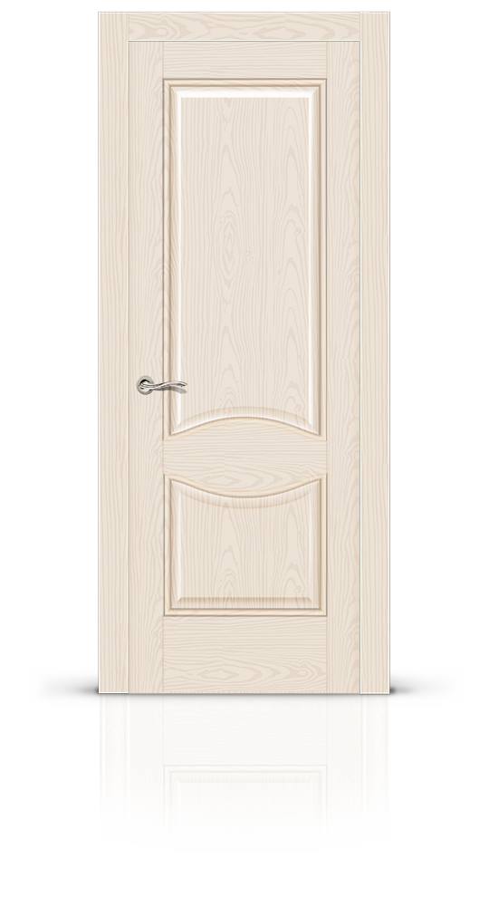 Межкомнатная дверь Онтарио остекленная ясень крем 14251