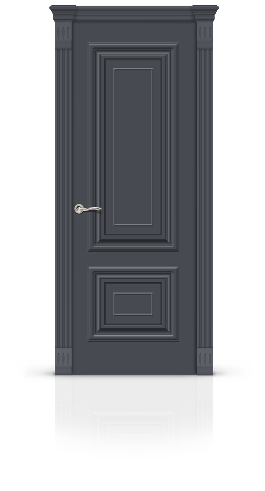 Межкомнатная дверь Мартель остекленная эмаль ral 7024 21034