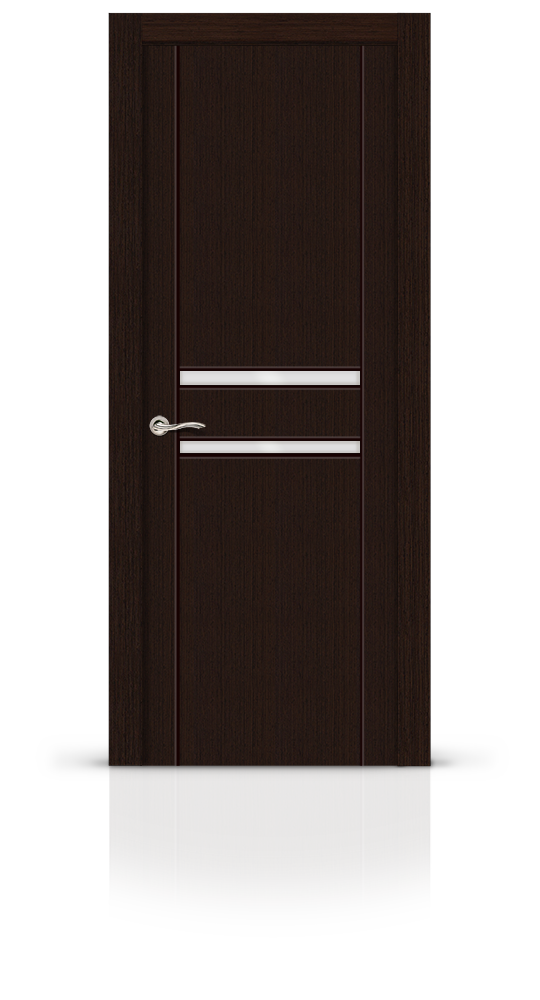 Межкомнатная дверь Турин-2 остекленная венге 7908