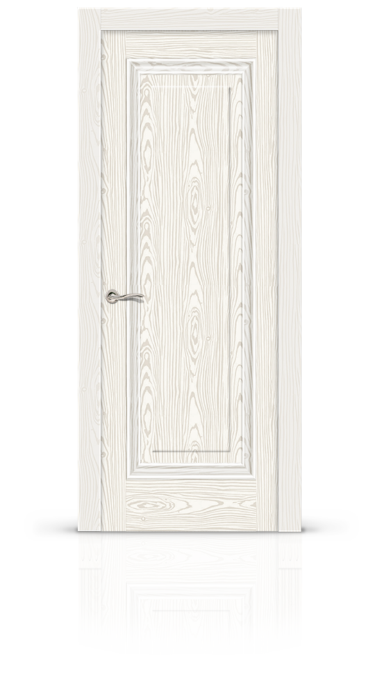 Межкомнатная дверь Элеганс-5 остекленная белый ясень 15873