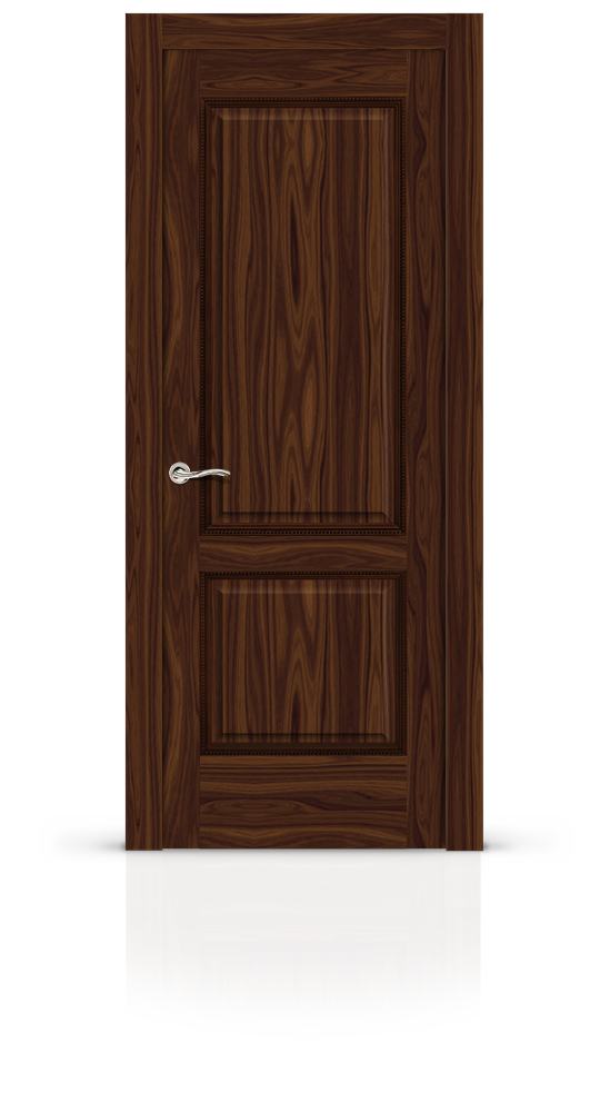 Межкомнатная дверь Бристоль остекленная американский орех 8405