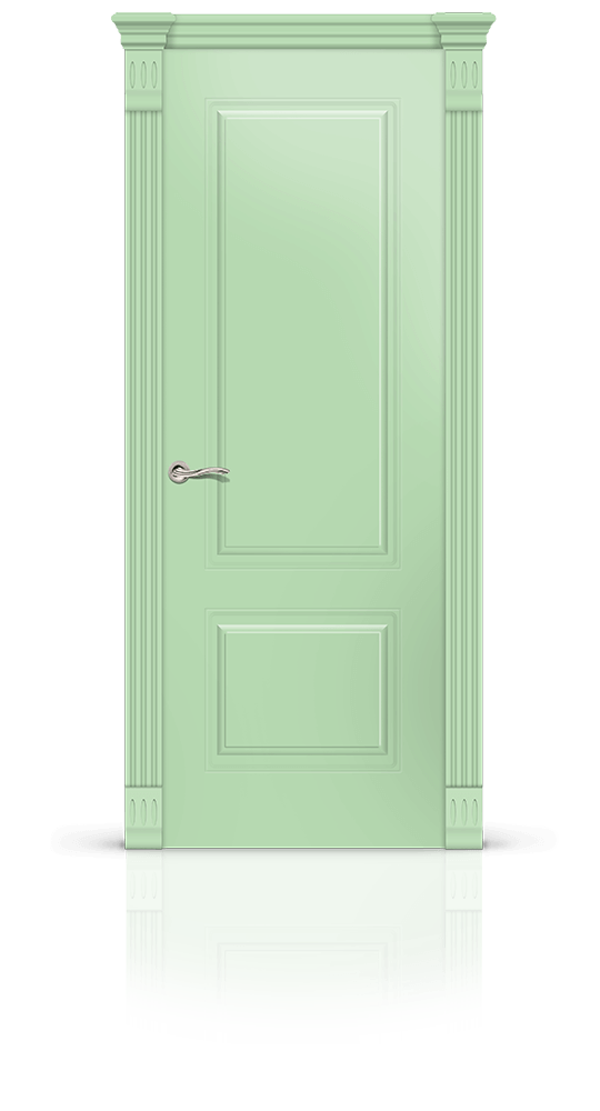 Межкомнатная дверь Вероник-1 остекленная эмаль ral 6019 23148