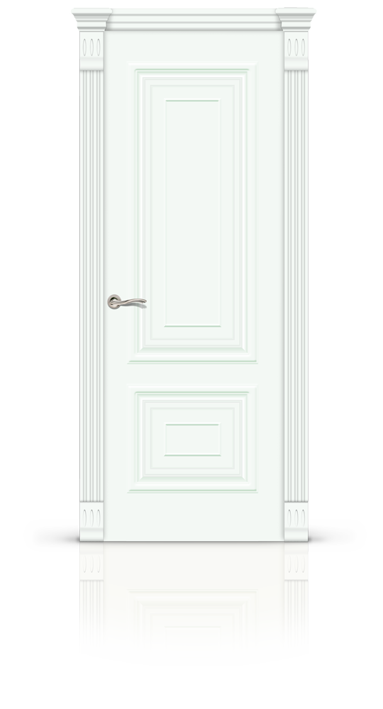 Межкомнатная дверь Мартель остекленная эмаль ral 9003 21071