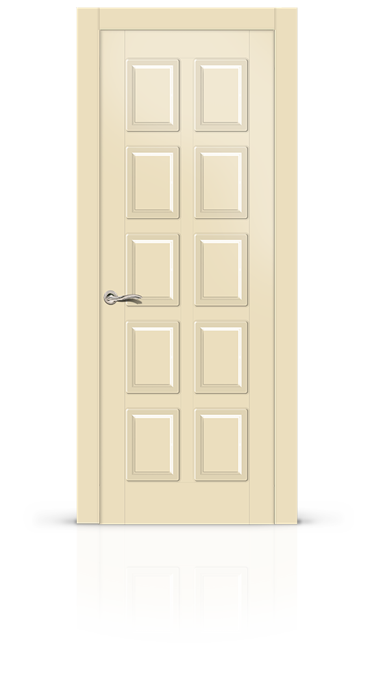 Межкомнатная дверь Ориан остекленная эмаль ral 1015 11200