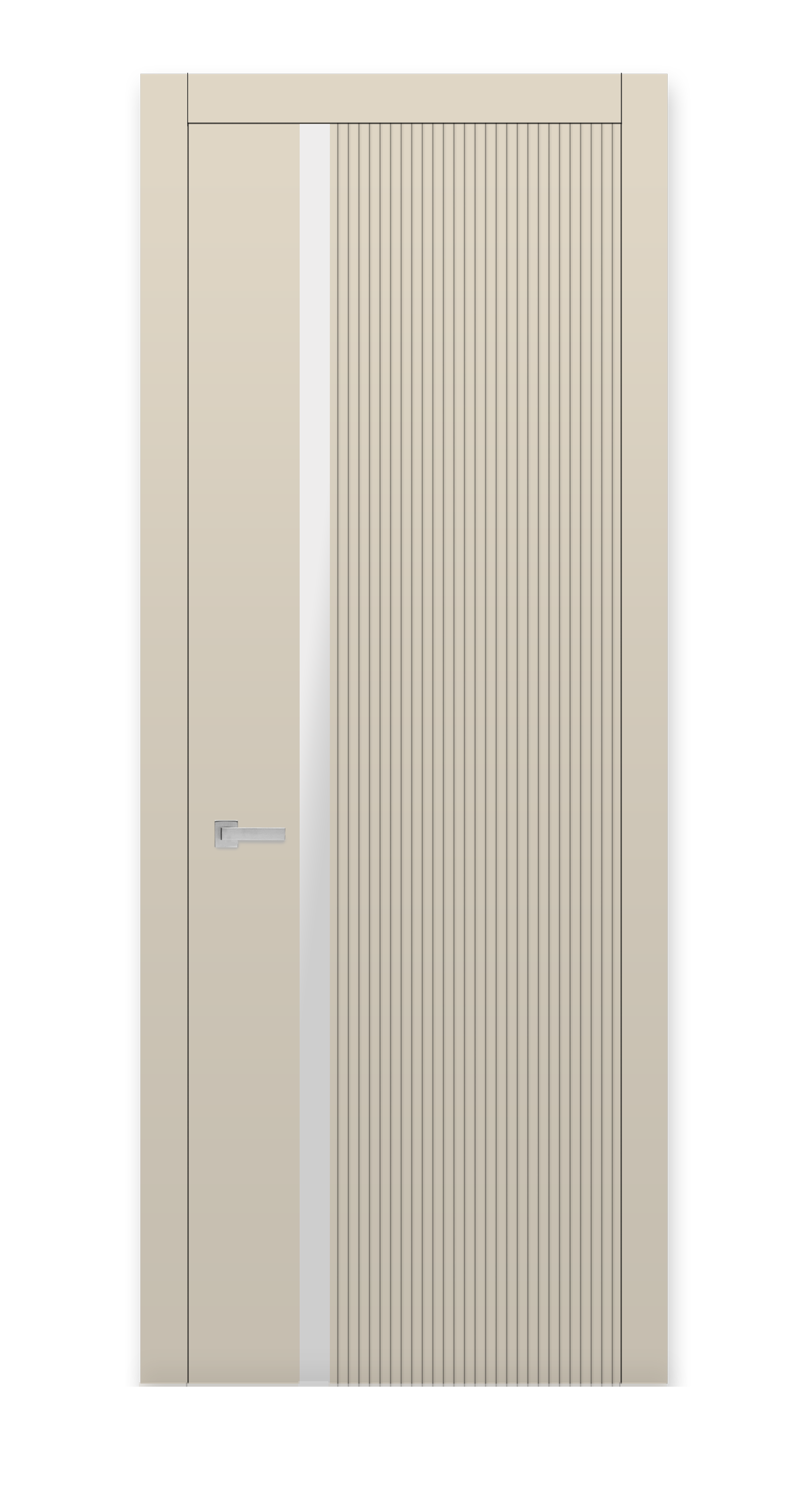 Межкомнатная дверь Урбан-3 остекленная эмаль ral 1013 24931