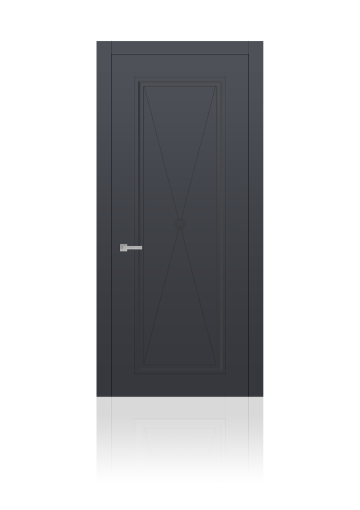 Межкомнатная дверь Сити X-design глухая эмаль ral 7024 25183