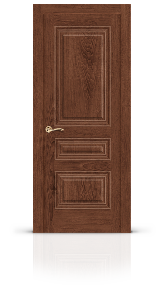 Межкомнатная дверь Элеганс-2 остекленная дуб миндаль 15538