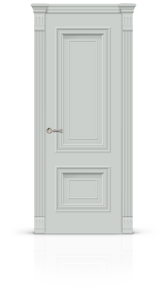 Межкомнатная дверь Мальта-1 остекленная эмаль ral 7035 21976