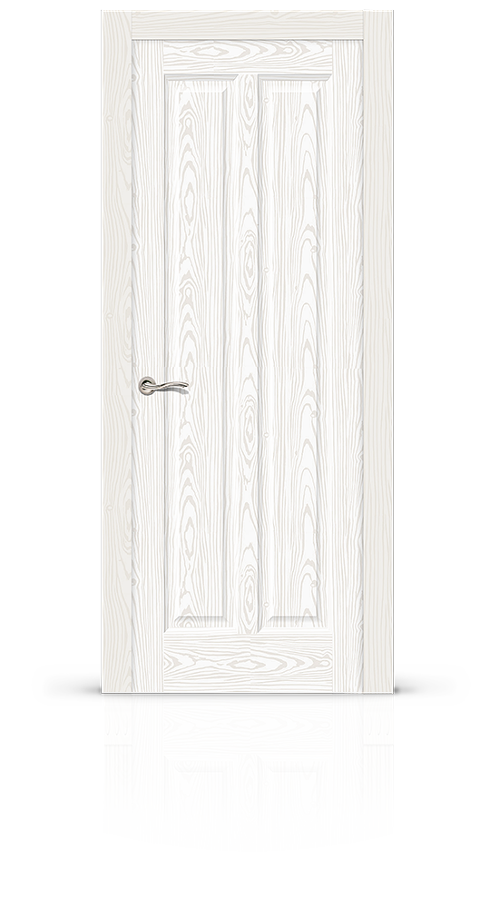Межкомнатная дверь Крит-2 остекленная белый ясень 11815