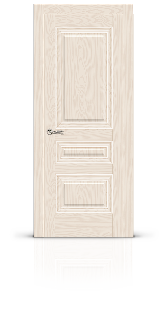 Межкомнатная дверь Элеганс-2 остекленная ясень крем 15402