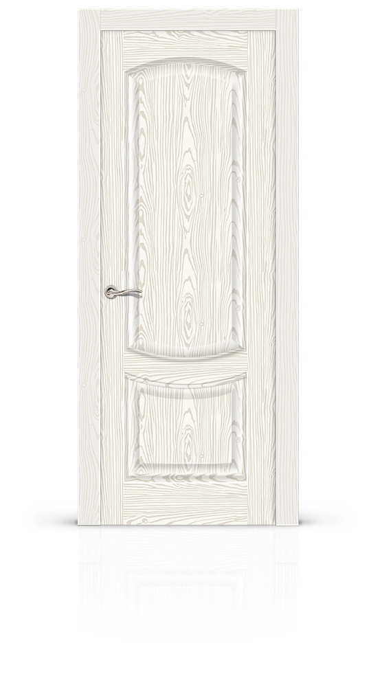 Межкомнатная дверь Калисто глухая белый ясень 11403