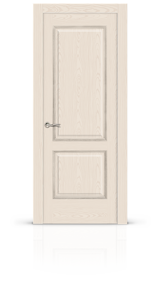 Межкомнатная дверь Бристоль остекленная ясень крем 8776