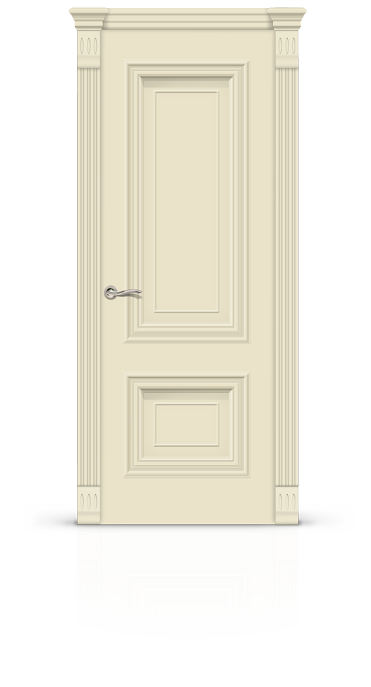 Межкомнатная дверь Мальта-1 остекленная эмаль ral 1013 21886