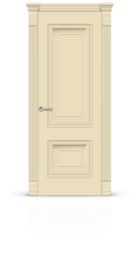 Межкомнатная дверь Мальта-1 остекленная эмаль ral 1015 21967