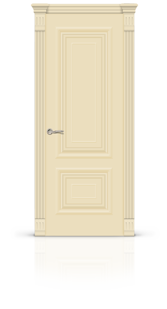 Межкомнатная дверь Мартель остекленная эмаль ral 1015 21025
