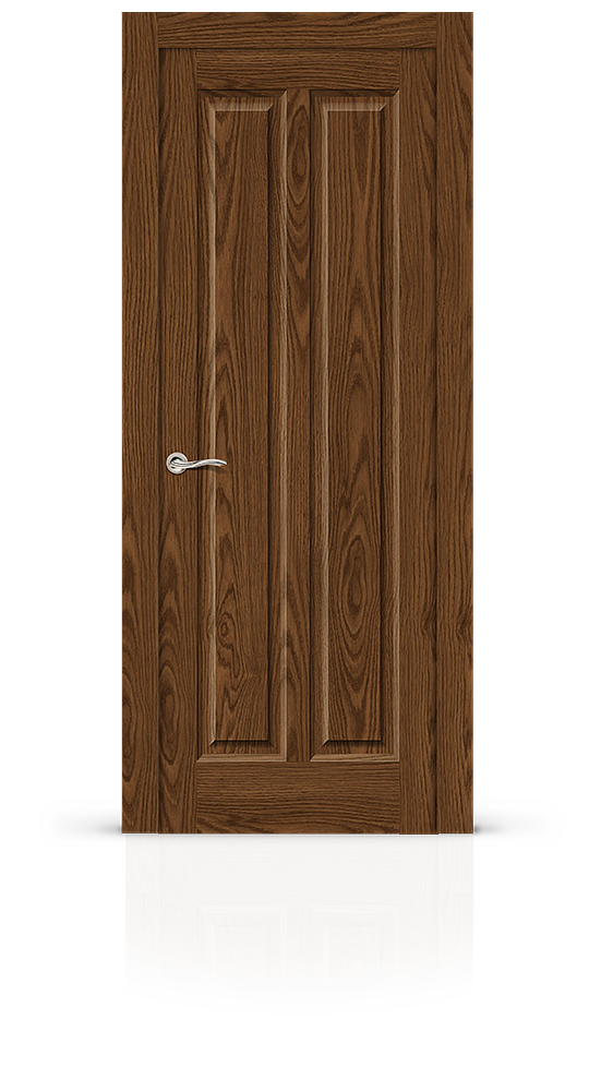 Межкомнатная дверь Крит-2 остекленная дуб мореный 11878