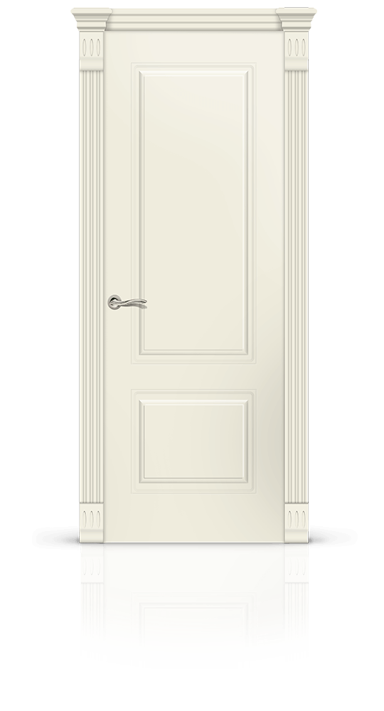 Межкомнатная дверь Вероник-1 остекленная эмаль ral 9001 23179