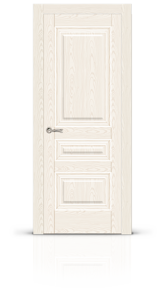 Межкомнатная дверь Элеганс-2 остекленная белый ясень 15369