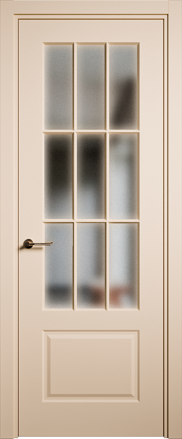 Межкомнатная дверь Олимп остекленная эмаль ral 9001 22942