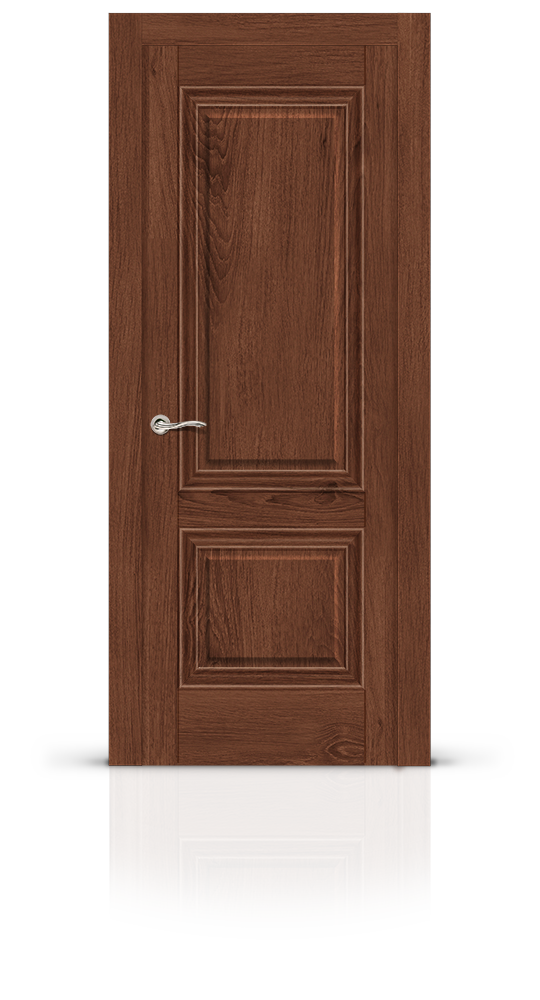 Межкомнатная дверь Элеганс-1 остекленная дуб миндаль 14925
