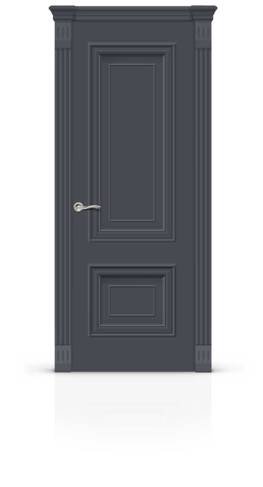 Межкомнатная дверь Мальта-1 остекленная эмаль ral 7024 21904