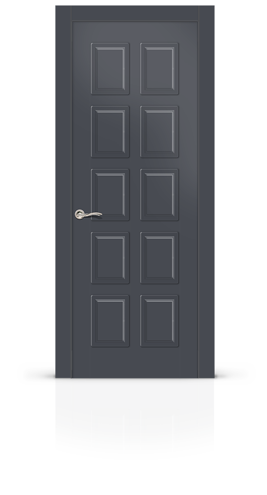 Межкомнатная дверь Ориан остекленная эмаль ral 7024 11214