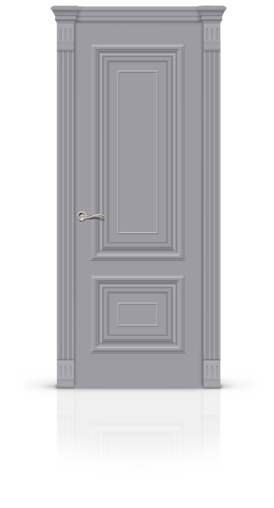 Межкомнатная дверь Мартель остекленная эмаль ral 7040 21053