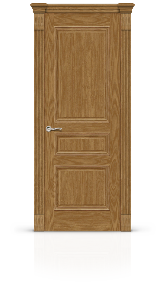 Межкомнатная дверь Лувр-2 остекленная дуб медовый 20835