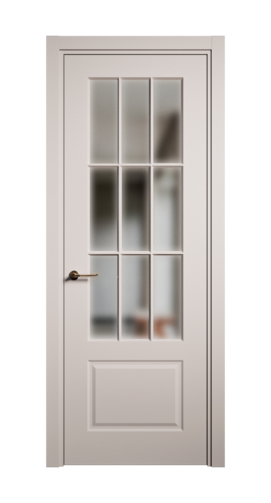 Межкомнатная дверь Олимп остекленная эмаль ral 7047 22919
