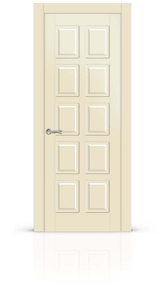 Межкомнатная дверь Ориан остекленная эмаль ral 1013 11188