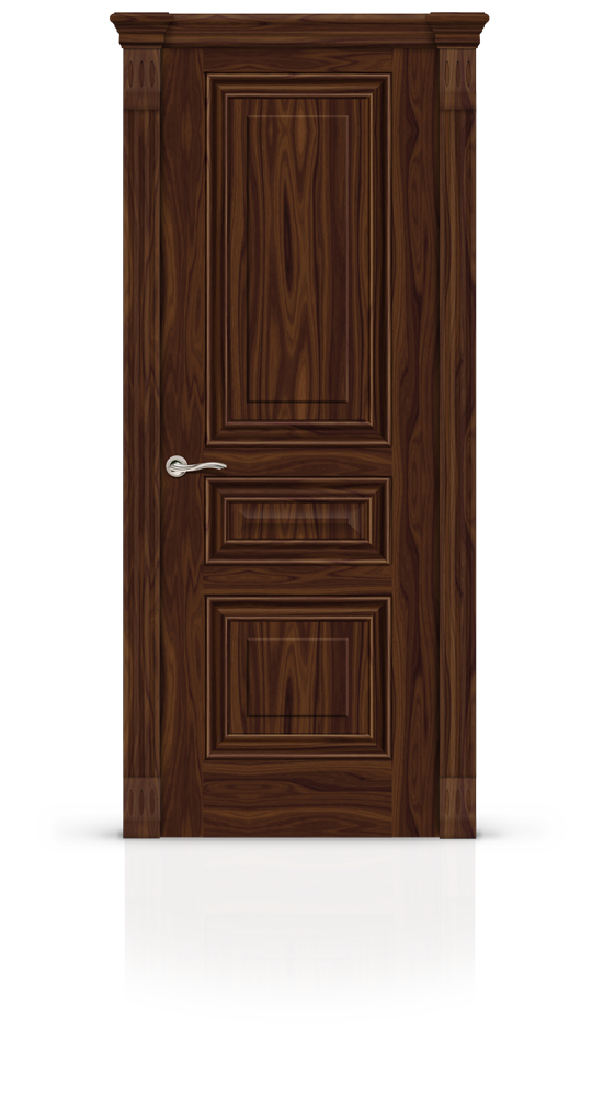 Межкомнатная дверь Элеганс-3 остекленная американский орех 21162