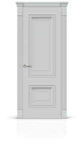 Межкомнатная дверь Мальта-1 остекленная эмаль ral 7035 21907