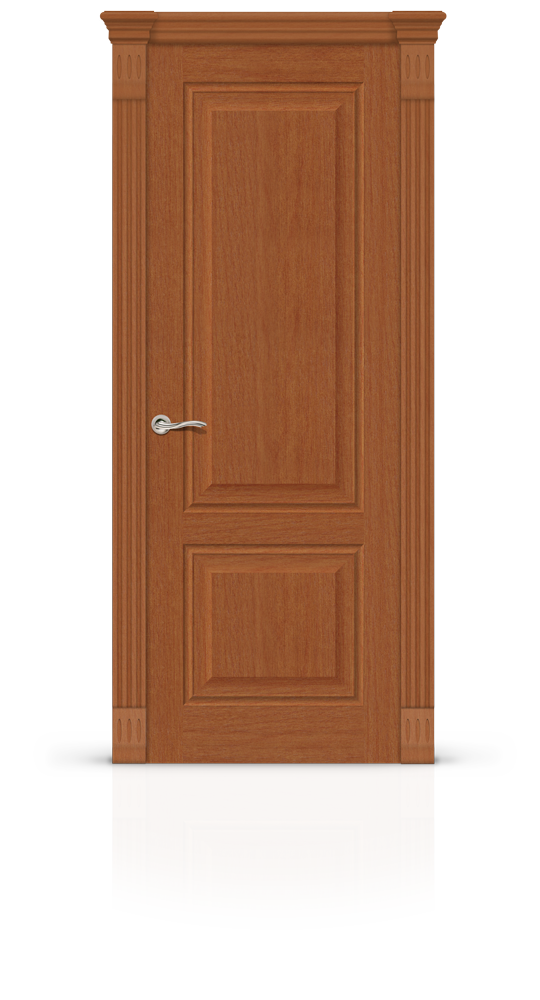 Межкомнатная дверь Малахит-1 остекленная темный анегри 22051