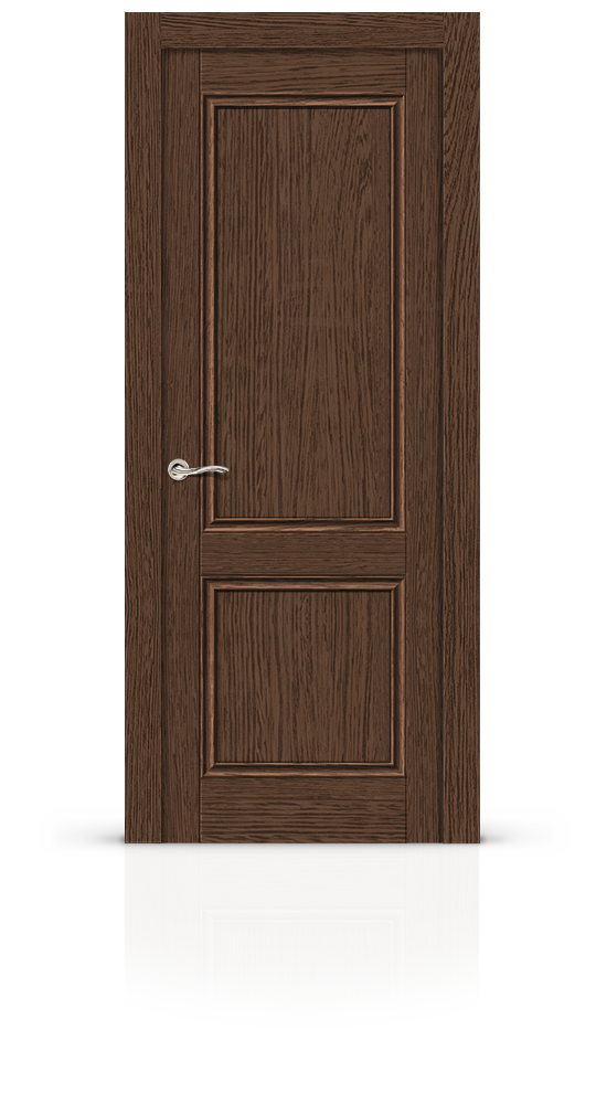 Межкомнатная дверь Энигма-1 остекленная экошпон орех 9685