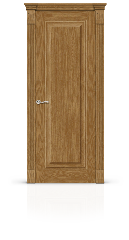 Межкомнатная дверь Малахит-4  глухая дуб медовый 22360