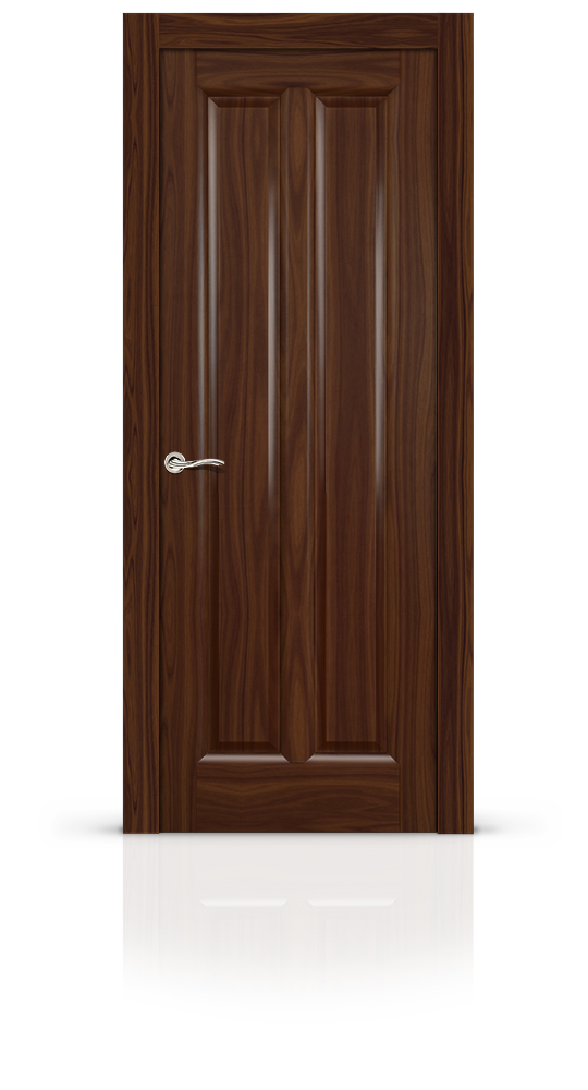 Межкомнатная дверь Крит остекленная американский орех 16747
