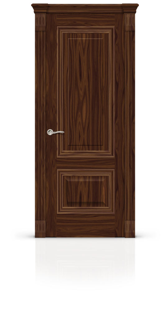Межкомнатная дверь Элеганс-4 остекленная американский орех 21201