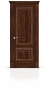 Межкомнатная дверь Элеганс-4 остекленная американский орех 21196