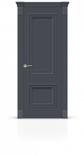 Межкомнатная дверь Мальта-1 остекленная эмаль ral 7024 21900