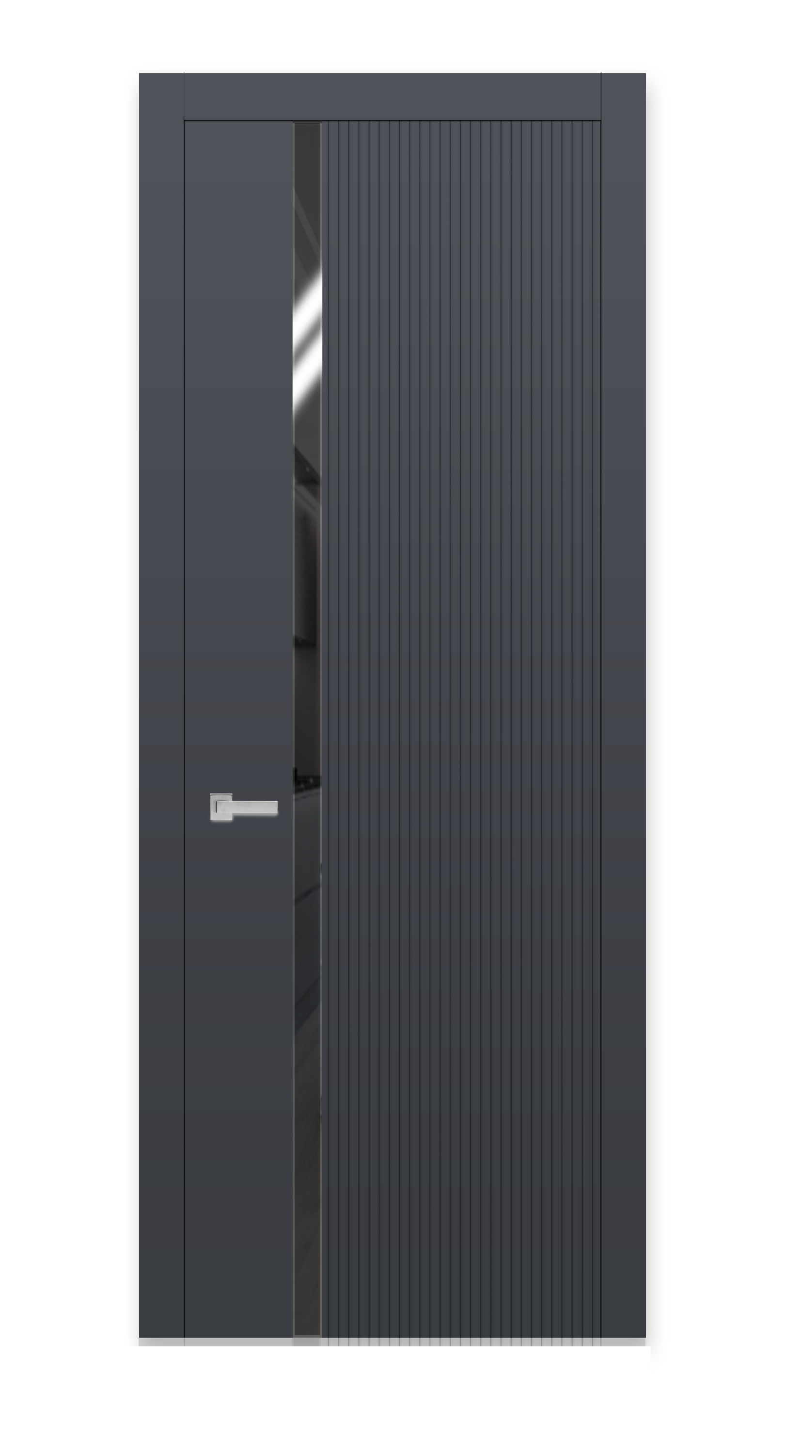 Межкомнатная дверь Урбан-3 остекленная эмаль ral 7024 24942