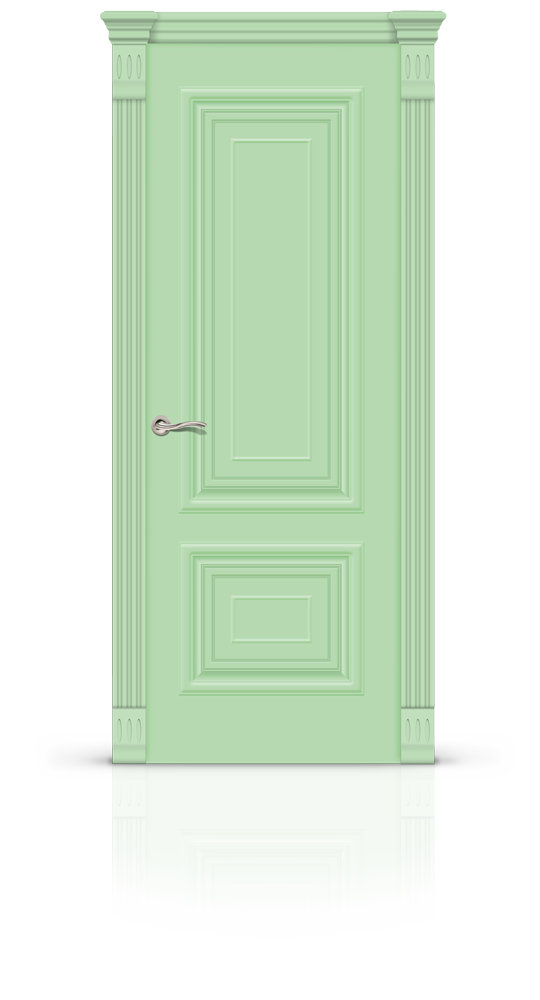 Межкомнатная дверь Мартель остекленная эмаль ral 6019 21030