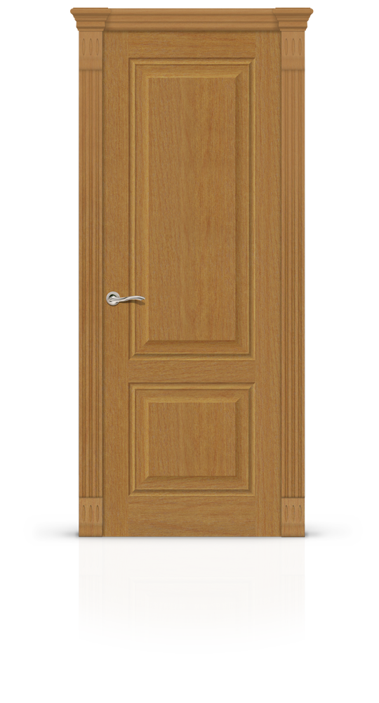 Межкомнатная дверь Малахит-1 глухая светлый анегри 22031