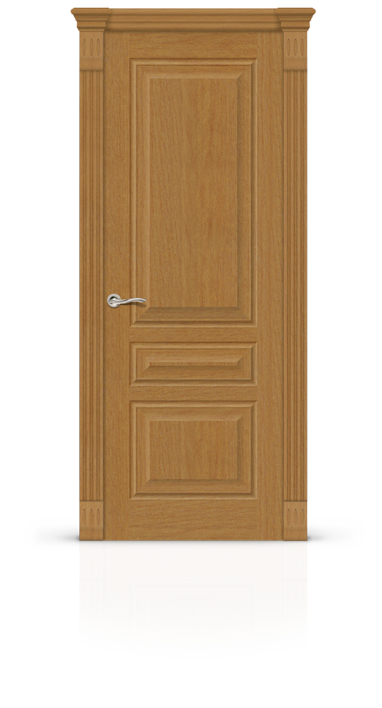 Межкомнатная дверь Малахит-2 глухая светлый анегри 22131