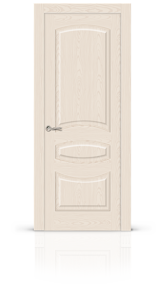 Межкомнатная дверь Топаз-2 глухая ясень крем 12056