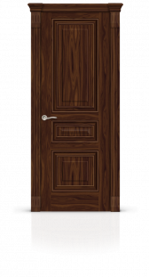Межкомнатная дверь Элеганс-3 остекленная американский орех 21166
