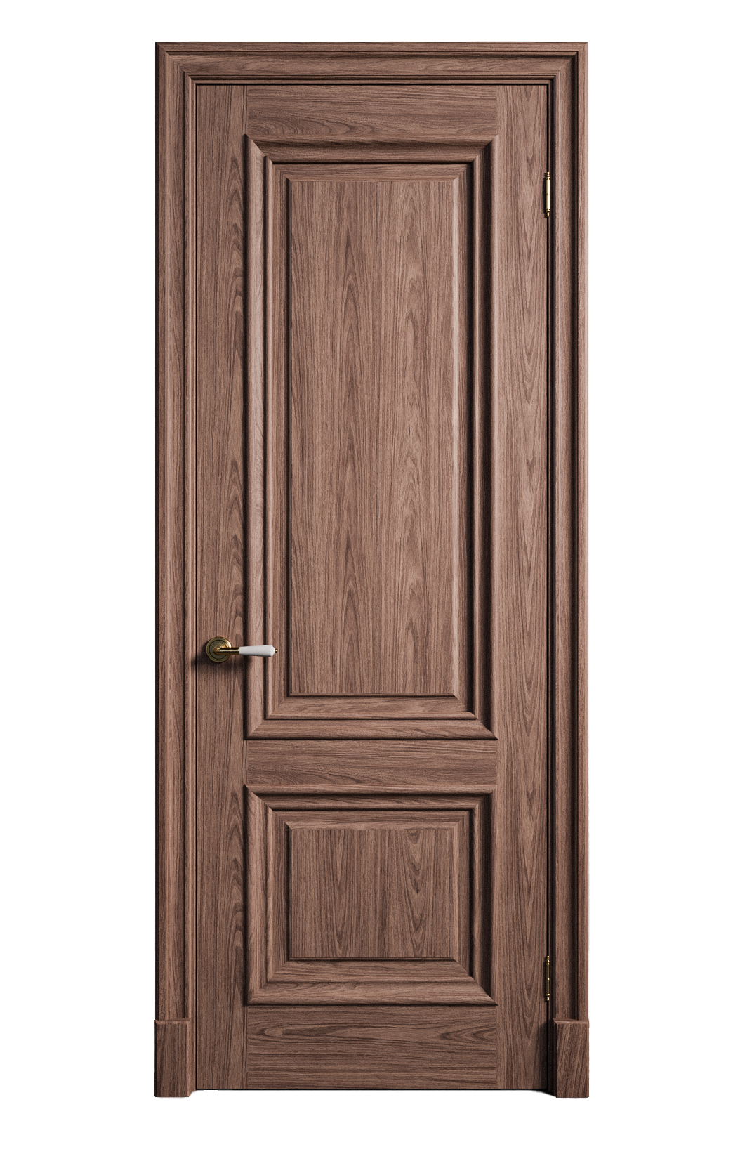 Межкомнатная дверь Элеганс-1 остекленная американский орех 14587