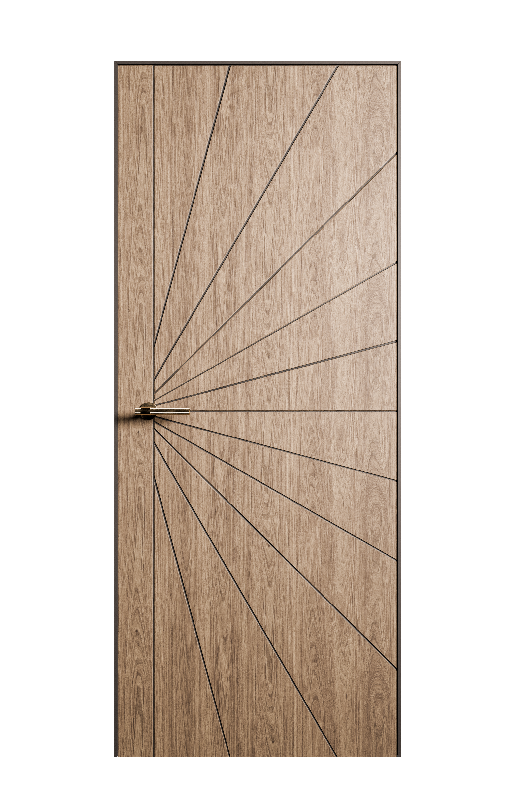 Межкомнатная дверь Линея-1 глухая дуб медовый 23750