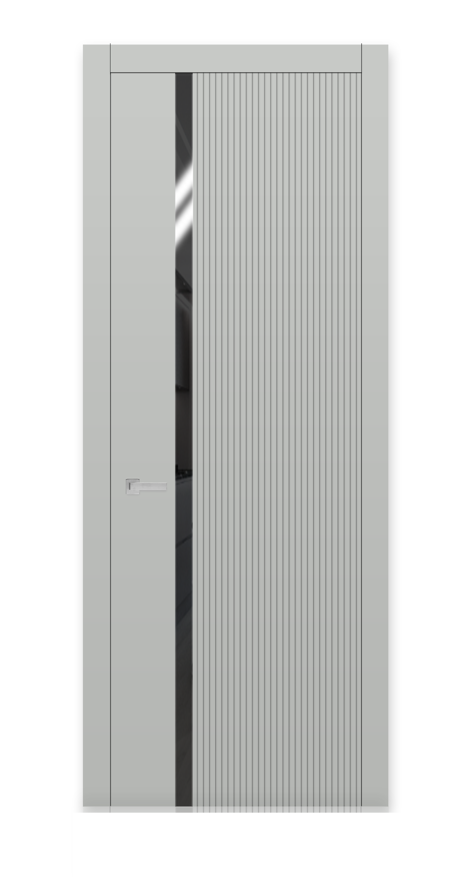 Межкомнатная дверь Урбан-3 остекленная эмаль ral 7035 24948